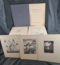 Antique Art Binder of Five